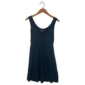 Forever 21 Womens Size M Black Fit and Flare Dress Empire Waist Sleeveless Rayon